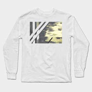 Bamboo grove in Winter Shades of Gray and Sand Long Sleeve T-Shirt